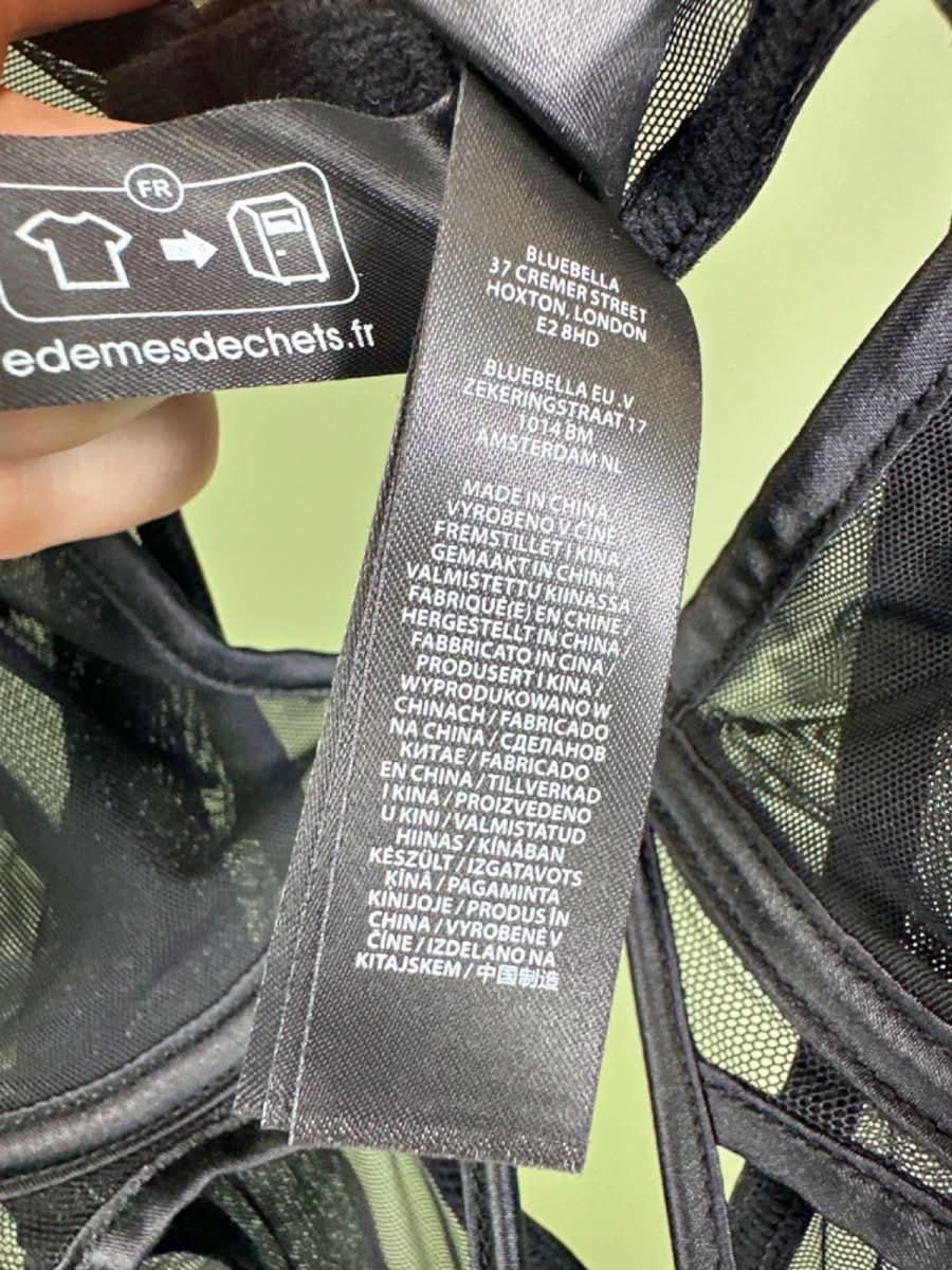 Bluebella Black Strappy Lace Bodysuit UK 34D - Reliked