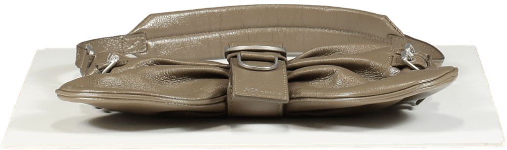 Blumarine Beige Leather Butterfly Handbag - Reliked