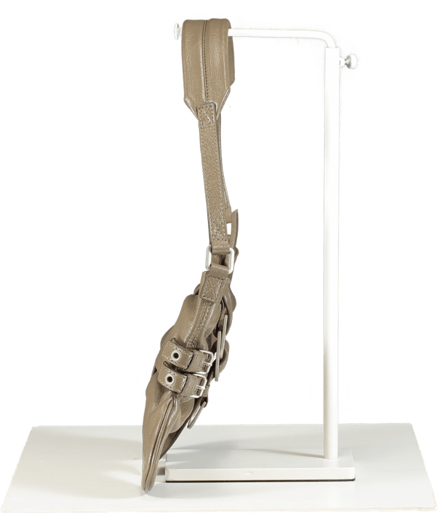 Blumarine Beige Leather Butterfly Handbag - Reliked