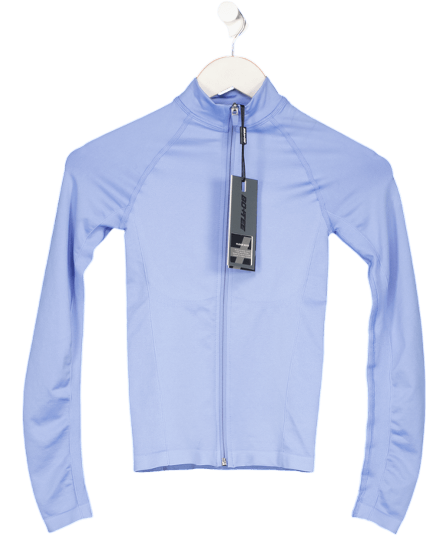 Bo + Tee Blue Define Luxe Zip - up Jacket UK XS - Reliked