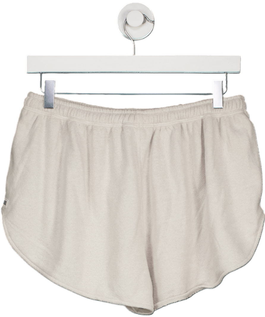 Bo + Tee Cream Towelling Knit Shorts UK S - Reliked