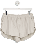 Bo + Tee Cream Towelling Knit Shorts UK S - Reliked