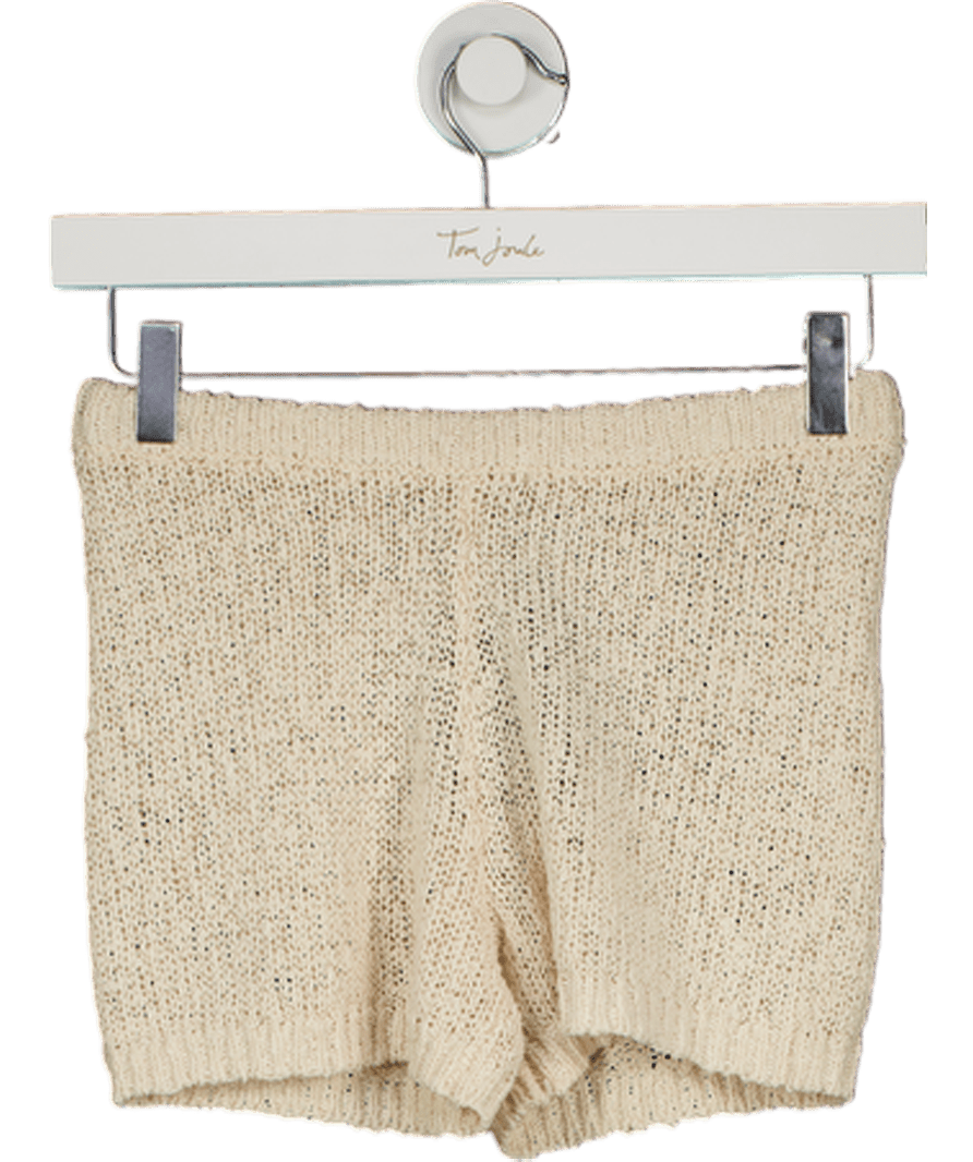 BOA Beige Crochet Knit Mini Shorts UK XS - Reliked
