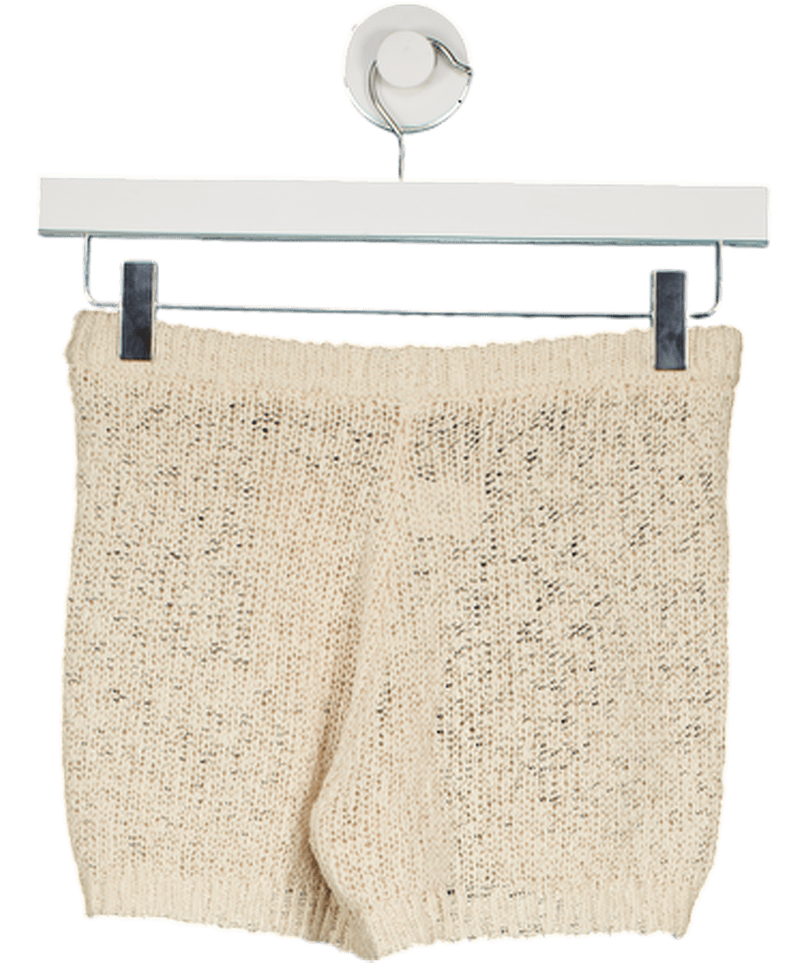 BOA Cream Crochet Knit Mini Shorts UK XS - Reliked