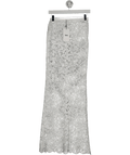 BOA White Lace Column Maxi Skirt UK XS - Reliked