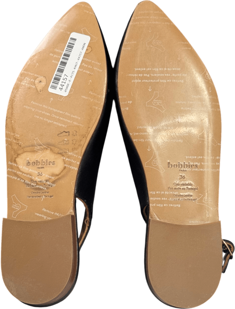 Bobbies Black Paige Flat shoes UK 3 EU 36 👠 - Reliked