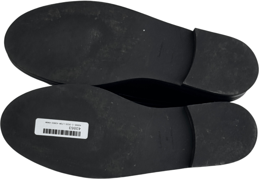 BOBBIES Paris Black Leather Horsebit Loafers UK 7 EU 40 👠 - Reliked