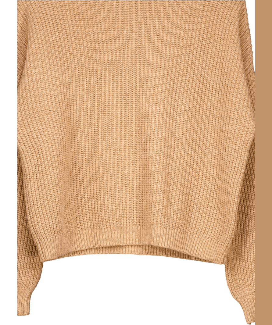 Boden Beige Crew Neck Knit Sweater UK 8 - Reliked