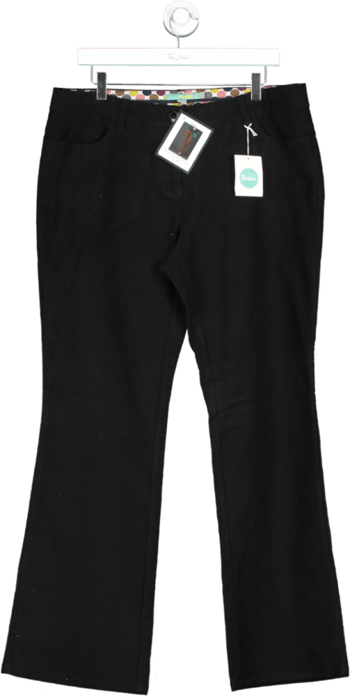 Boden Black Bootcut Moleskin Trousers UK 16 - Reliked