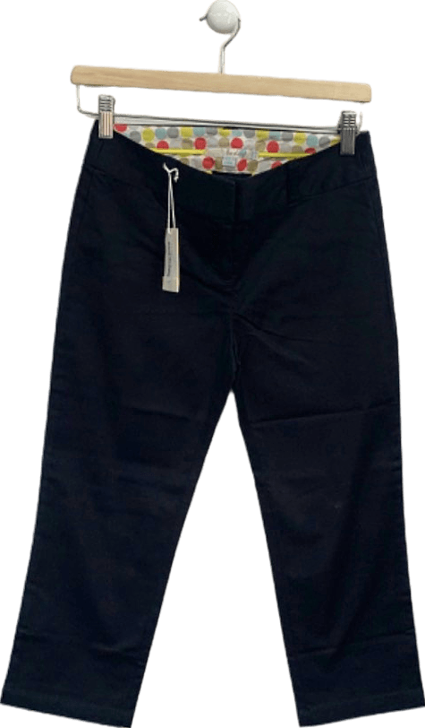 Boden Black Cropped Trousers UK 6 - Reliked