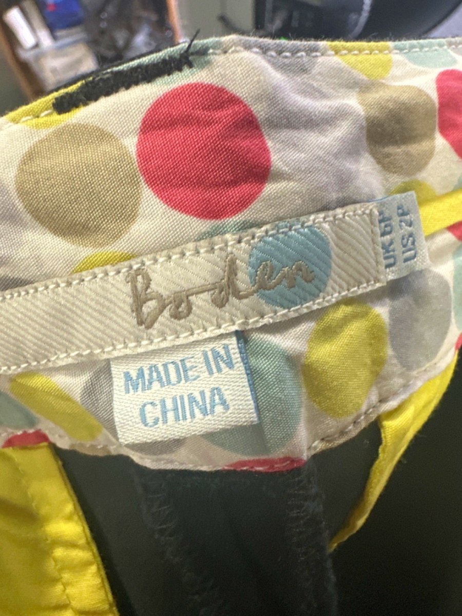 Boden Black Tailored Trousers UK 6 Petite - Reliked