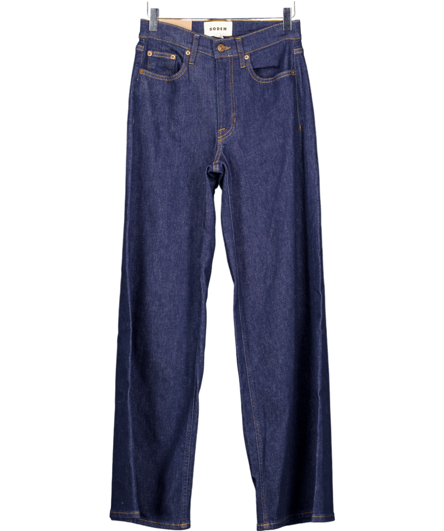Boden Blue High Rise Wide Leg Jeans - L32 W27 - Reliked