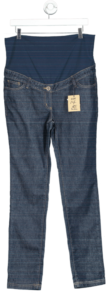 Boden Blue Maternity Skinny Jeans UK 14 - Reliked