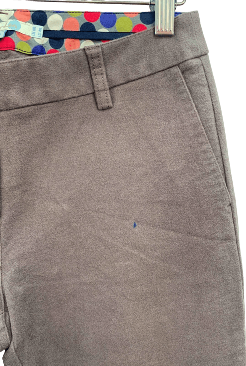 Boden Brown Polka Dot Lining Trousers UK 8R - Reliked
