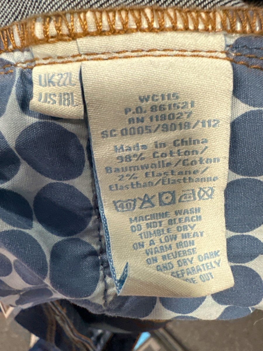 Boden Dark Blue Denim Jeans UK 22 Long - Reliked