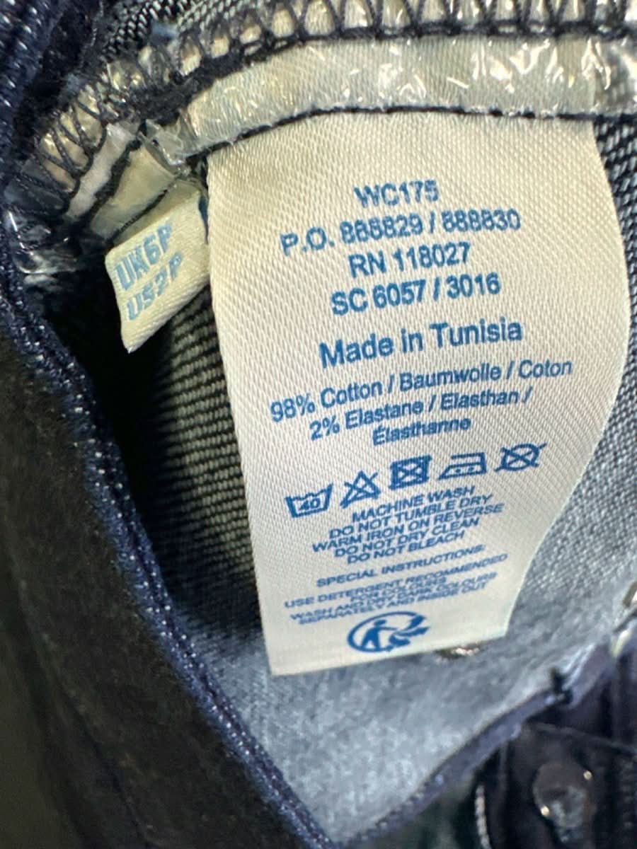 Boden Dark Blue Wide Leg Jeans UK 6 Petite - Reliked