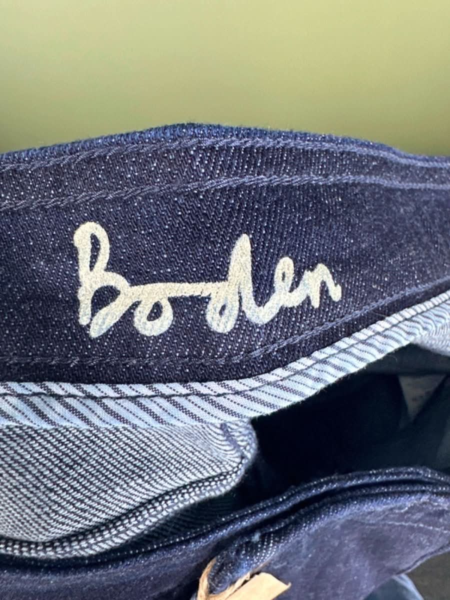 Boden Dark Blue Wide Leg Jeans UK 6 Petite - Reliked