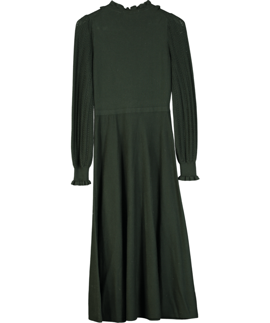Boden Green Frilled Pointelle Dress UK 6 - Reliked