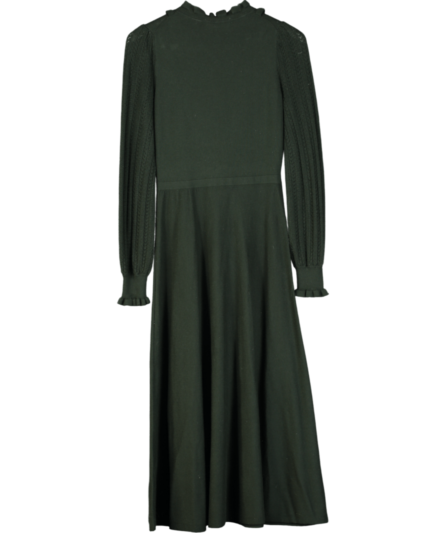 Boden Green Frilled Pointelle Dress UK 6 - Reliked