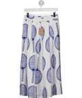 Boden Ivory White Verity Linen Midi Skirt UK 12 - Reliked