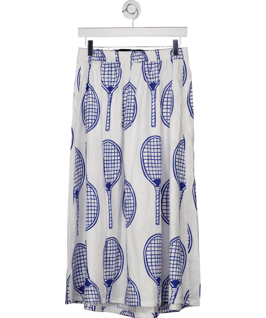 Boden Ivory White Verity Linen Midi Skirt UK 12 - Reliked