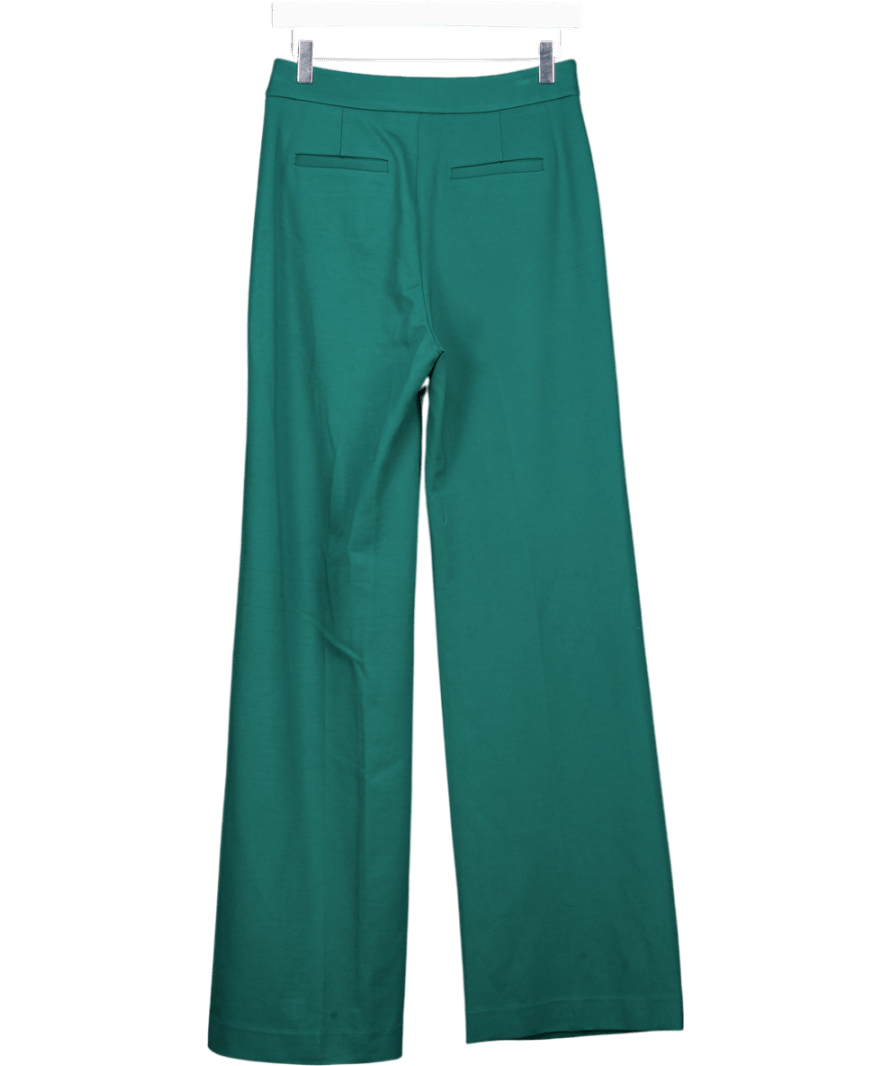Boden Jade Green Viscose Blend Wide Leg treousers - Long Length UK 10 - Reliked