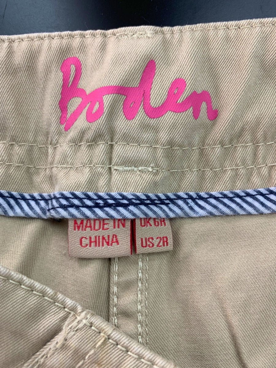 Boden Khaki Cotton Chino Trousers UK 6R - Reliked