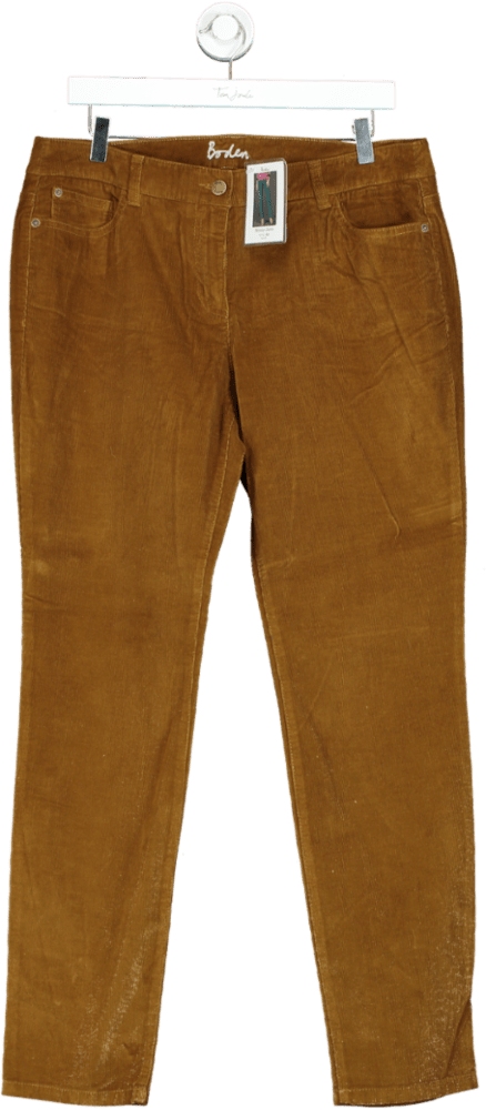 Boden Mustard Brown Corduroy Trousers UK 16R - Reliked