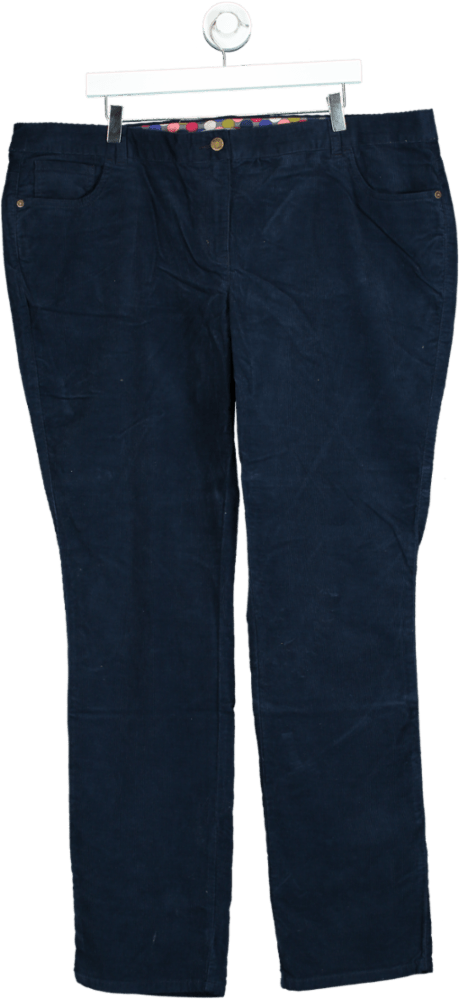 Boden Navy Corduroy Trousers UK 22L - Reliked