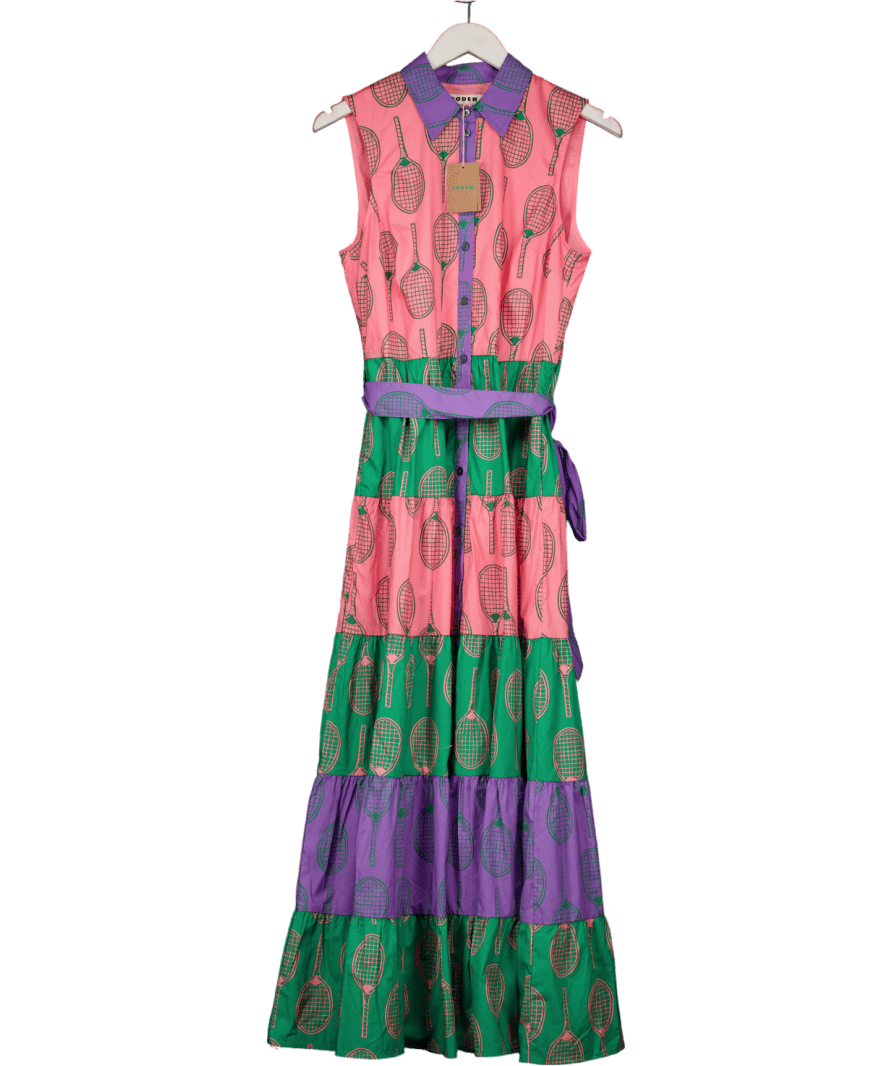 BODEN Pink Multi Tiered Shirt Dress UK 12 - Reliked