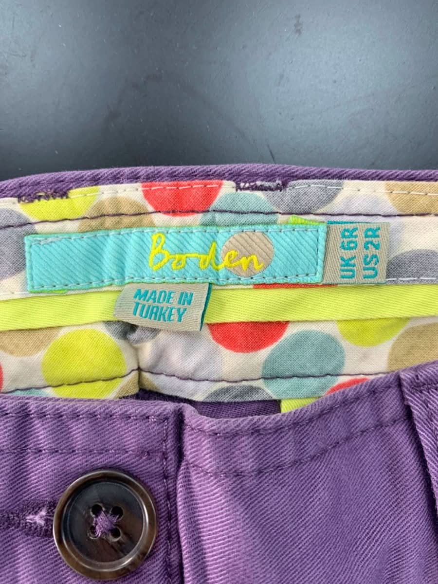 Boden Purple Chinos UK 6R - Reliked