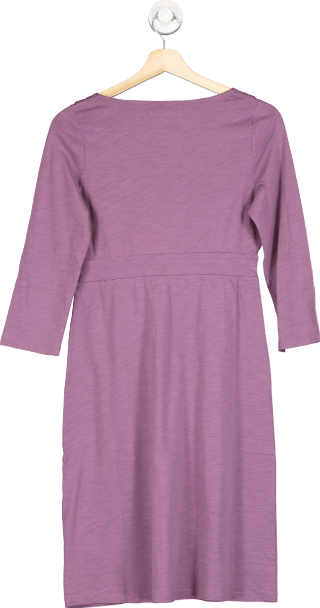 Boden Purple Notch Neck Jersey Shift Dress UK 10 - Reliked