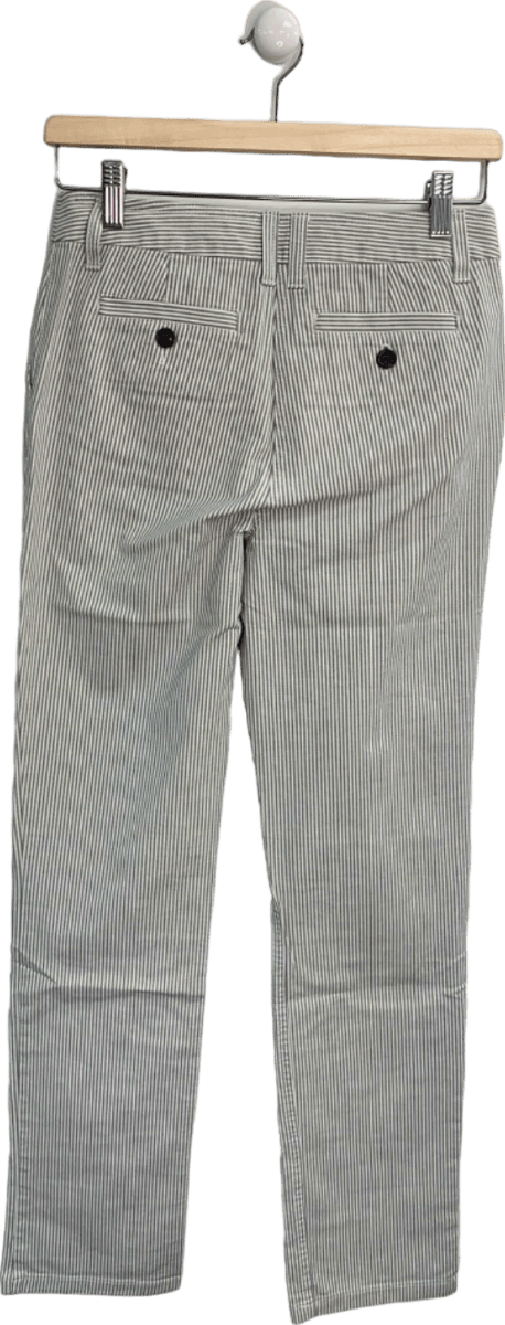 Boden White/Blue Striped Trousers UK 6R US 2R - Reliked