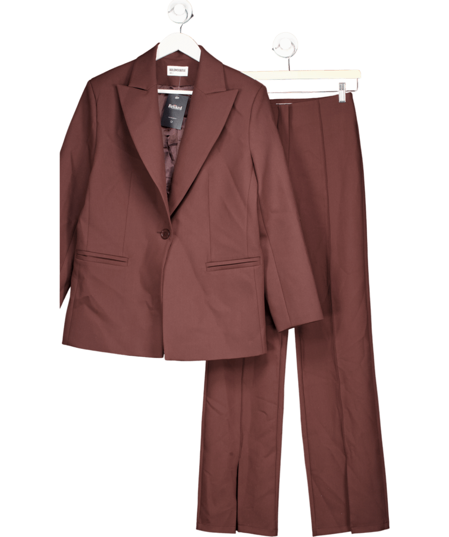 Boldnsubtle Brown Oversized Blaze And Trousers UK S - Reliked