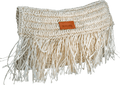 Bonita Bags Beige Large Straw Clutch Bag - Reliked
