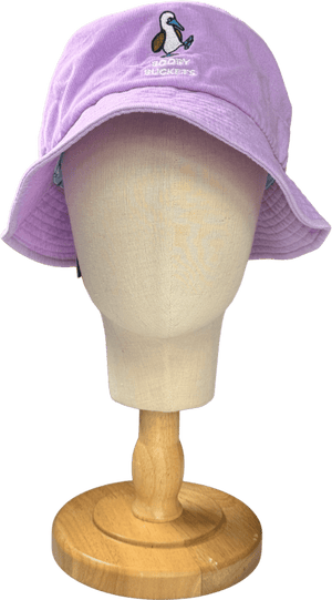 booby buckets Purple Lilac Needle Corduroy Hat One Size