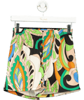 boohoo Multicoloured Paisley Print Shorts UK 8 - Reliked