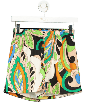 boohoo Multicoloured Paisley Print Shorts UK 8
