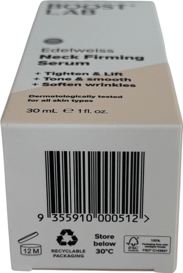 Boost Lab Edelweiss Neck Firming Serum 30ml - Reliked
