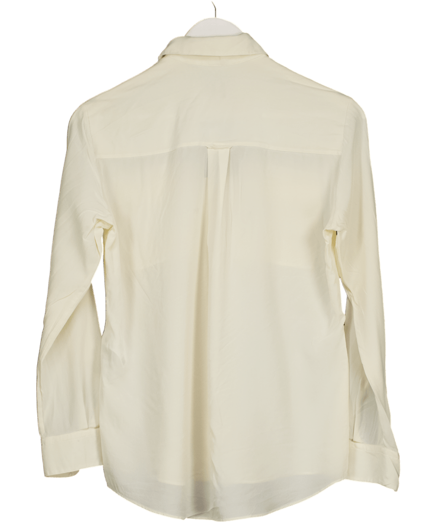BOSS Cream Biventi 100% silk shirt UK 4 - Reliked