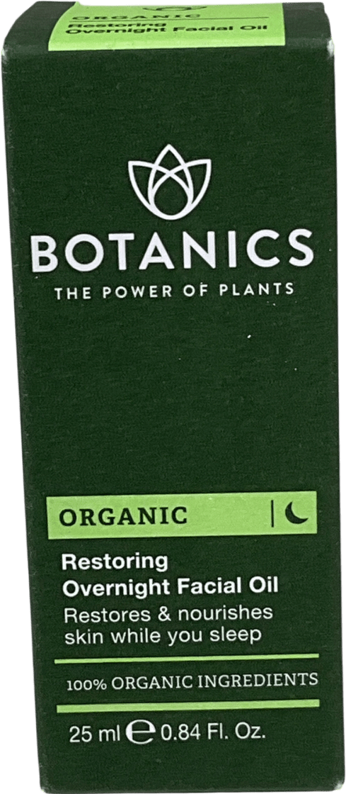 Botanics 100% Organic Restoring Overnight Facial Oil 25ml - Reliked