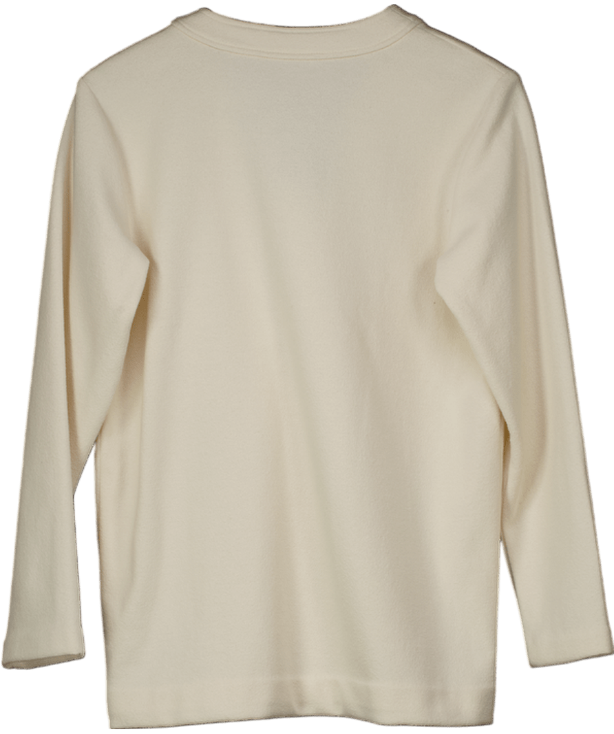 BOUGESSA Cream Boucle Tweed Cardigan UK S - Reliked