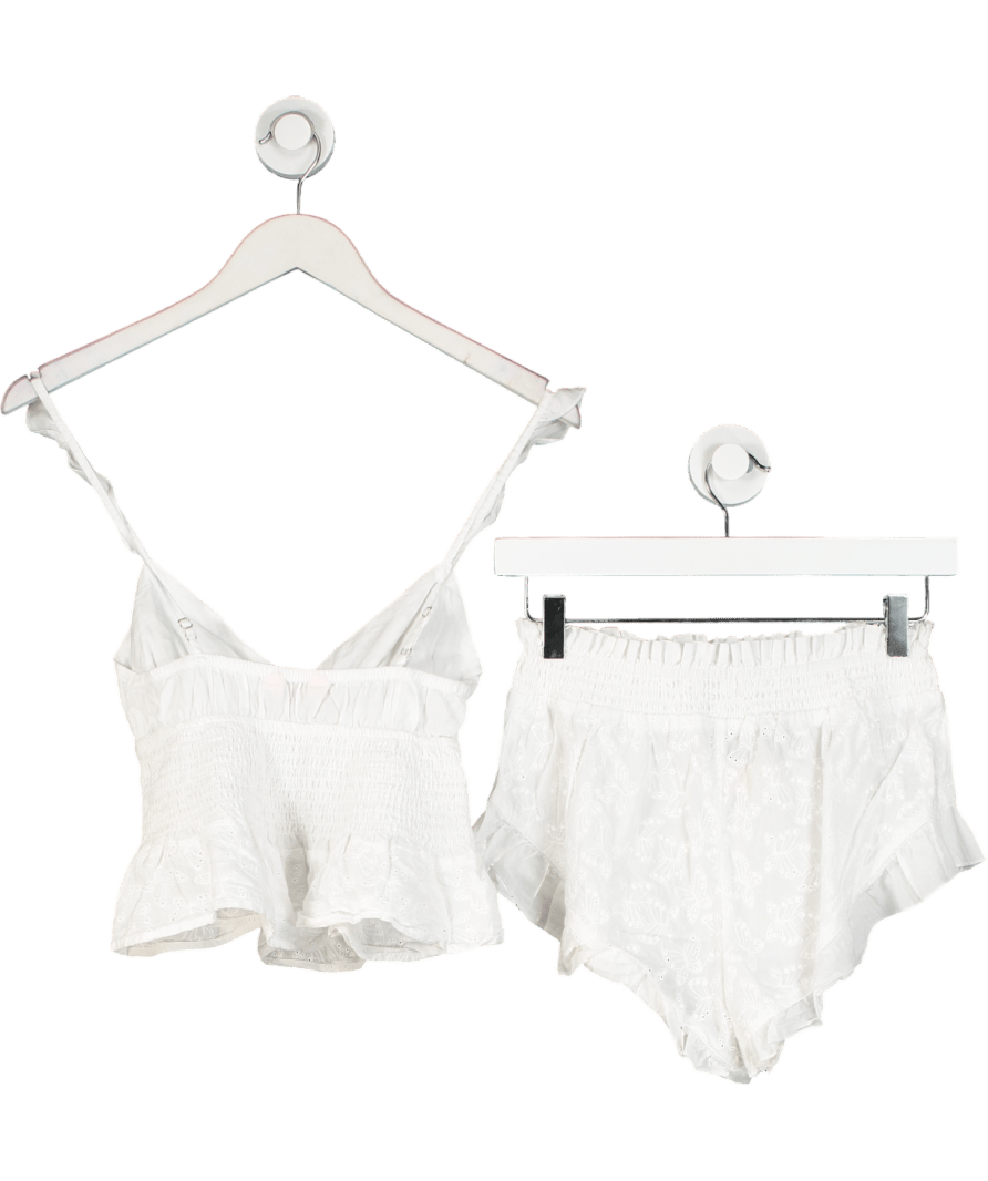 boux avenue White Cotton Butterfly Set UK 8 - Reliked