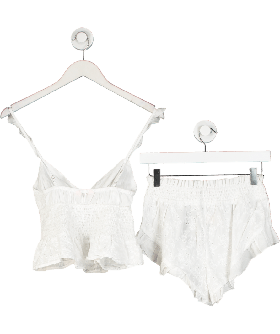 boux avenue White Cotton Butterfly Set UK 8 - Reliked
