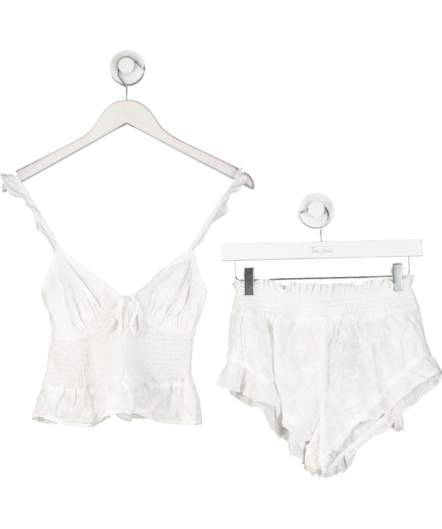 boux avenue White Cotton Butterfly Set UK 8 - Reliked