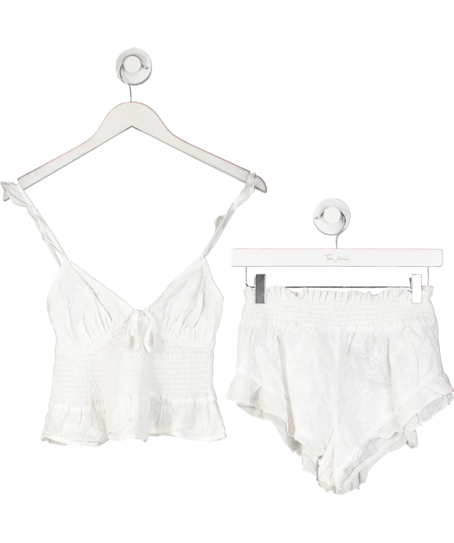 boux avenue White Cotton Butterfly Set UK 8 - Reliked