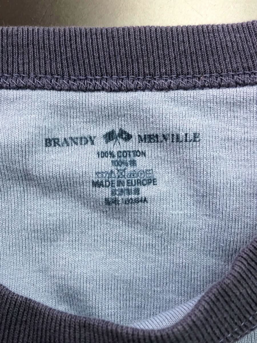 Brandy Melville Blue/Black Silence Radio Print T-Shirt One Size - Reliked