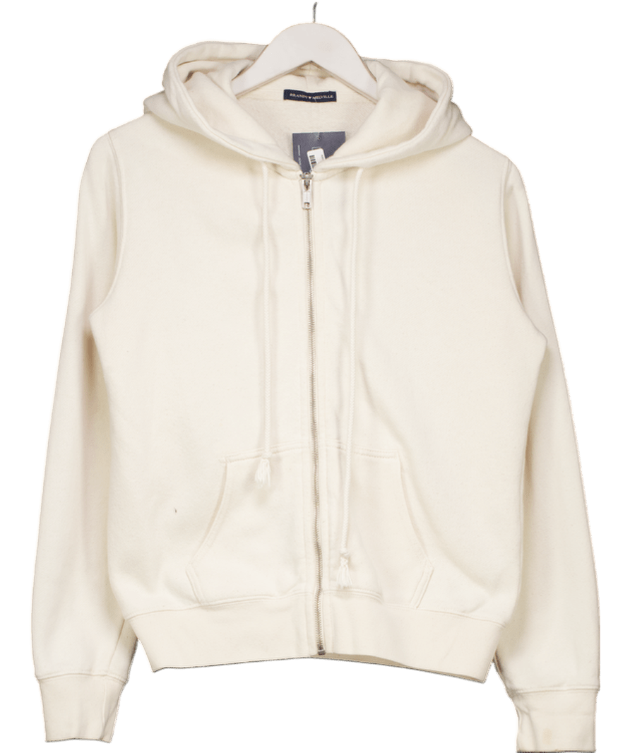 Brandy Melville Cream Christy Hoodie One Size - Reliked