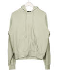 Brandy Melville Green Christy Zip Hoodie One Size - Reliked