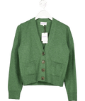 Brora Green Supersoft Lambswool Cardigan UK 4 - Reliked
